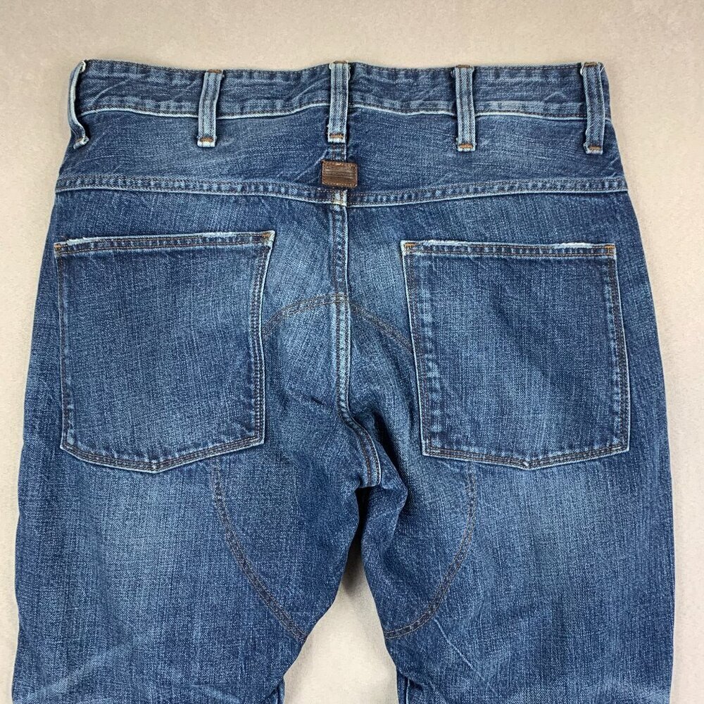 G Star Raw Mens Pants 30 Blue Denim Jeans 5620 3D Tapered Double Knee 30x29 - Picture 7 of 12